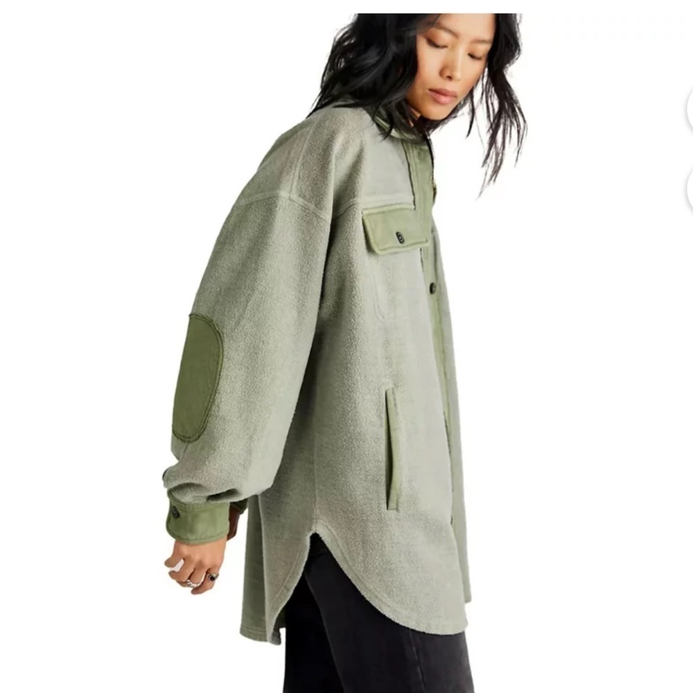 Free People Ruby Jacket Hunter Green - image 1
